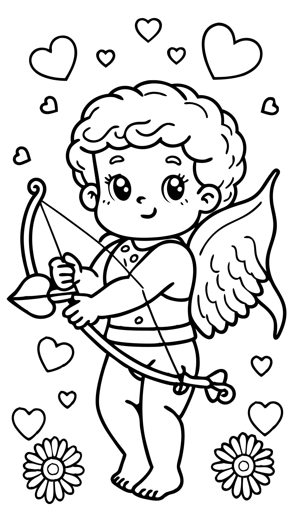 coloring pages cupid